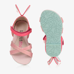 Sophia Webster Mini-Girls Pink & Green Chiara Sandals | Childrensalon Outlet