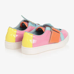 Sophia Webster Mini-Girls Pink Leather Velcro Butterfly Trainers | Childrensalon Outlet