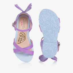 Sophia Webster Mini-Girls Purple & Blue Chiara Sandals | Childrensalon Outlet