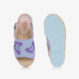 Sophia Webster Mini-Girls Purple Butterfly Espadrille Sandals | Childrensalon Outlet