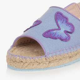 Sophia Webster Mini-Girls Purple Butterfly Espadrille Sandals | Childrensalon Outlet