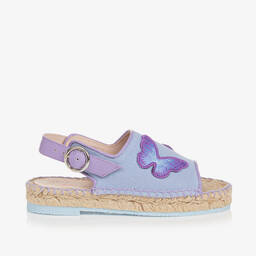 Sophia Webster Mini-Girls Purple Butterfly Espadrille Sandals | Childrensalon Outlet
