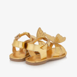 Sophia Webster Mini-صنادل ذهبية متلألئة للبنات | Childrensalon Outlet