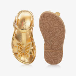 Sophia Webster Mini-صنادل ذهبية متلألئة للبنات | Childrensalon Outlet