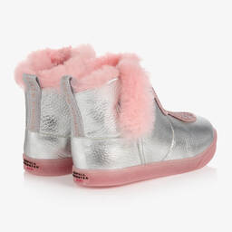 Sophia Webster Mini-Girls Silver Butterfly Boots | Childrensalon Outlet