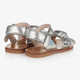 Sophia Webster Mini-Girls Silver Leather Bonbon Sandal | Childrensalon Outlet