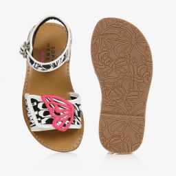 Sophia Webster Mini-Girls White Butterfly Sandals | Childrensalon Outlet