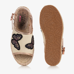 Sophia Webster Mini-Ivory & Gold Espadrille Sandals | Childrensalon Outlet