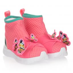 Sophia Webster Mini-Pink Butterfly Sock Trainers | Childrensalon Outlet
