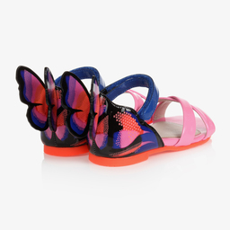 Sophia Webster Mini-Pink Leather Baby Sandals | Childrensalon Outlet