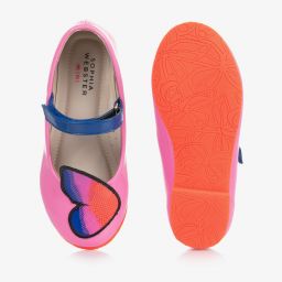 Sophia Webster Mini-حذاء جلد لون زهري للبنات | Childrensalon Outlet