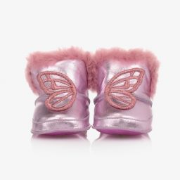 Sophia Webster Mini-Pink Leather Pre-Walker Boots | Childrensalon Outlet