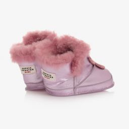 Sophia Webster Mini-Pink Leather Pre-Walker Boots | Childrensalon Outlet