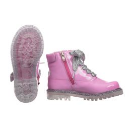 Sophia Webster Mini-Pink Rococo Leather Boots | Childrensalon Outlet