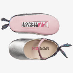 Sophia Webster Mini-Silver CHIARA Pre-Walker Shoes | Childrensalon Outlet
