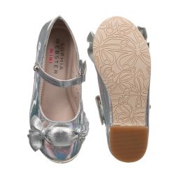Sophia Webster Mini-Silver Leather Bonbon Shoes | Childrensalon Outlet