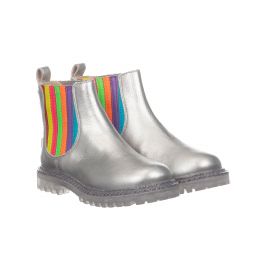 Sophia Webster Mini-Silver Leather Lara Boots | Childrensalon Outlet