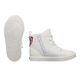 Sophia Webster Mini-White Leather Rainbow Trainers | Childrensalon Outlet