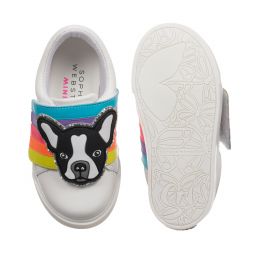 Sophia Webster Mini-White Leather Rococo Trainers | Childrensalon Outlet