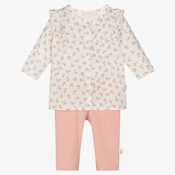 Sophie la Girafe-طقم ليغنغز قطن لون زهري للمولودات | Childrensalon Outlet