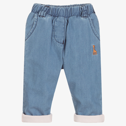 Sophie la Girafe-Голубые брюки из шамбре для малышей | Childrensalon Outlet