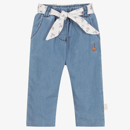 Sophie la Girafe-Голубые брюки из шамбре для малышей | Childrensalon Outlet