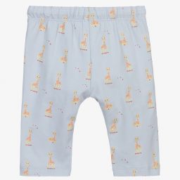 Sophie la Girafe-Голубые хлопковые брюки с жирафами | Childrensalon Outlet