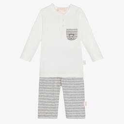 Sophie la Girafe-Кремовый топ и серые штанишки для малышей | Childrensalon Outlet