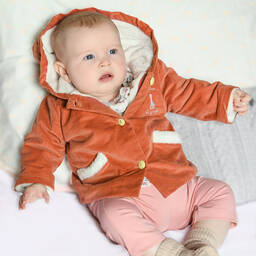 Sophie la Girafe-Оранжевая вельветовая куртка для малышей | Childrensalon Outlet