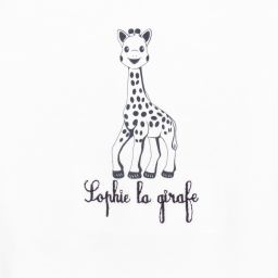 Sophie la Girafe-Белый хлопковый комбинезон | Childrensalon Outlet