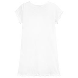 Sottocoperta-Girls White Cotton Nightdress | Childrensalon Outlet