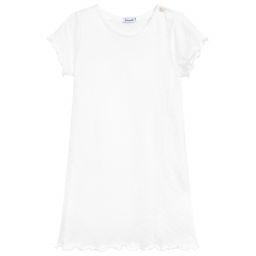 Sottocoperta-Girls White Cotton Nightdress | Childrensalon Outlet