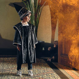 Souza-قبعة مخمل لون أسود | Childrensalon Outlet