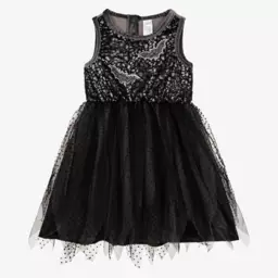 Souza-فستان الساحرة قطيفة وتول لون أسود | Childrensalon Outlet