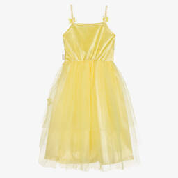 Souza-Girls Yellow Tulle Floral Dress | Childrensalon Outlet