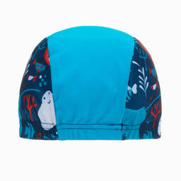 Splash About-Blue Sea Print Baby Swim Hat (UPF50+) | Childrensalon Outlet