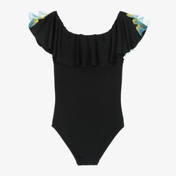 Stella Cove-Черный купальник с рюшами из органзы | Childrensalon Outlet