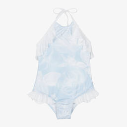 Stella Cove-مايّو بطبعة ورود لون أزرق للبنات | Childrensalon Outlet