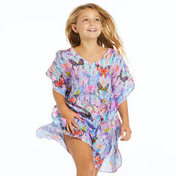 Stella Cove-Фиолетовый кафтан с бабочками | Childrensalon Outlet