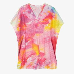 Stella Cove-قفطان لون زهري وأحمر للبنات | Childrensalon Outlet