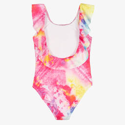 Stella Cove-Girls Pink Tie Dye Ruffle Swimsuit | Childrensalon Outlet