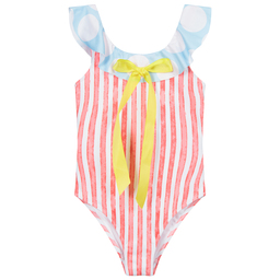 Stella Cove-Girls Red Striped Swimsuit | Childrensalon Outlet