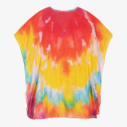 Stella Cove-قفطان لون أحمر وأصفر للبنات | Childrensalon Outlet