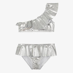Stella Cove-Teen Girls Silver One Shoulder Bikini | Childrensalon Outlet