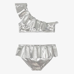 Stella Cove-Teen Girls Silver One Shoulder Bikini | Childrensalon Outlet