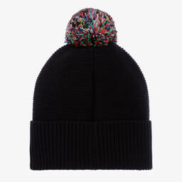 Stella McCartney Kids-Baby Boys Black Penguin Knitted Hat | Childrensalon Outlet