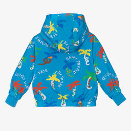 Stella McCartney Kids-جاكيت هودي أطفال ولادي لون أزرق | Childrensalon Outlet