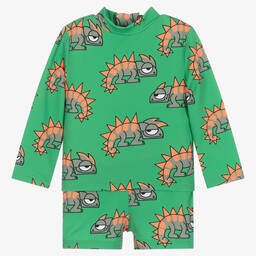 Stella McCartney Kids-Baby Boys Green Gecko Swim Set (UPF50+) | Childrensalon Outlet
