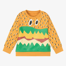 Stella McCartney Kids-Оранжевый свитшот с сэндвичем для малышей | Childrensalon Outlet