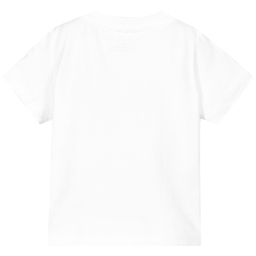 Stella McCartney Kids-Белая хлопковая футболка с изображением пирата для малышей | Childrensalon Outlet